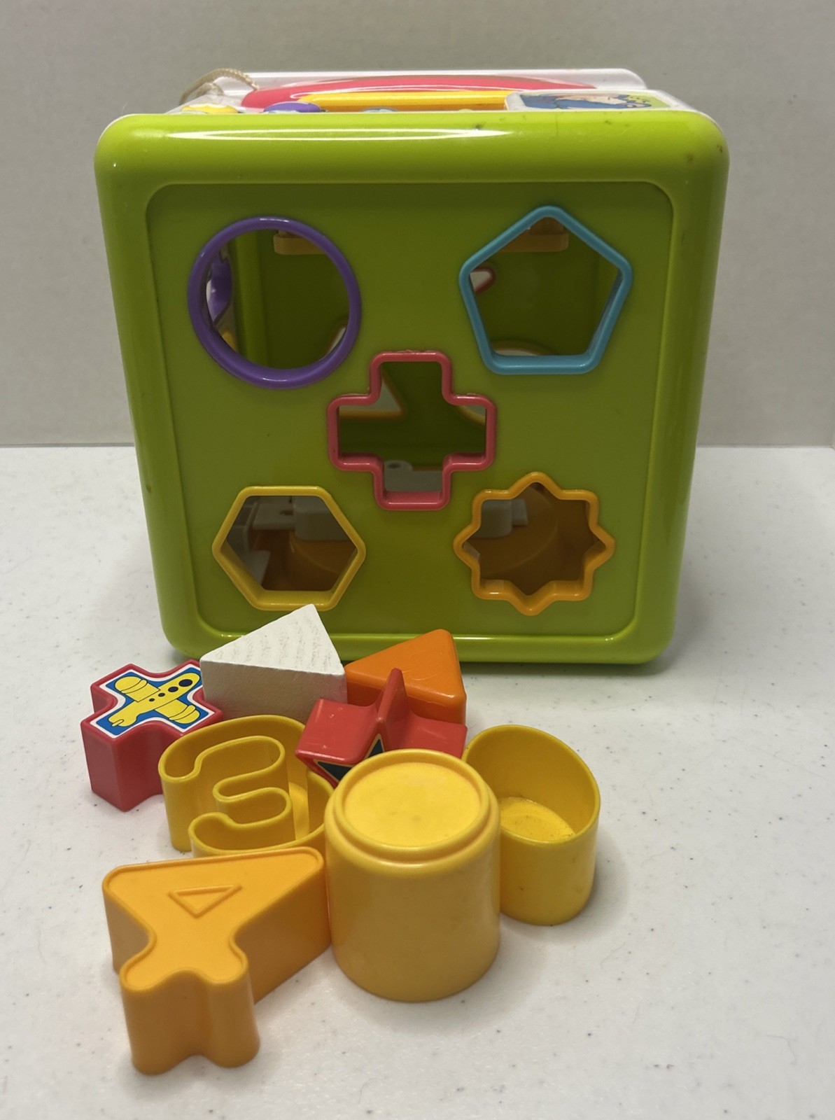 Red Box Electronic Activity Cube Shape Sorter Phone Telling Time Toddler Toy