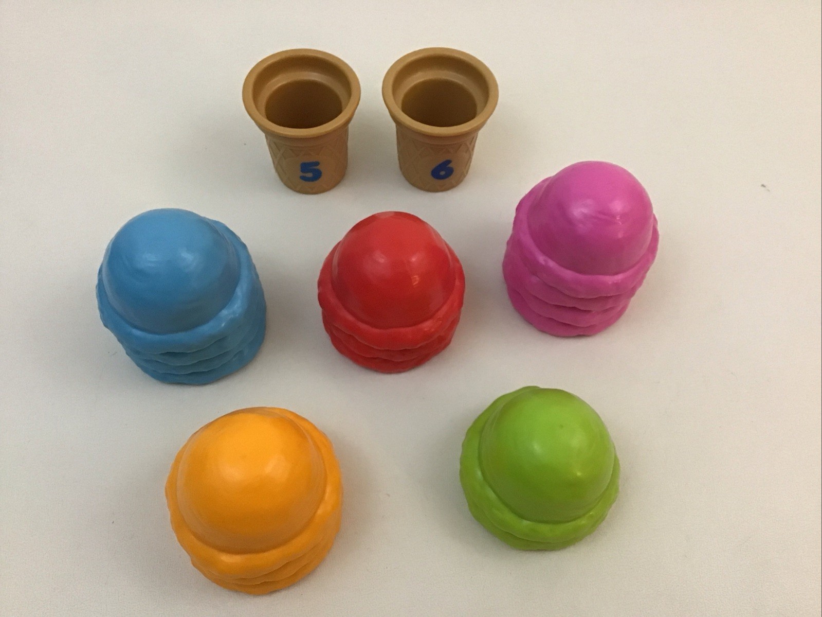 Lakeshore Counting Cones Colors Counting Pretend Food Replacement pcs Heavy LotG