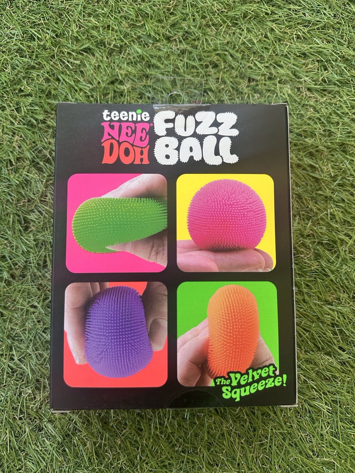 NeeDoh Teenie Fuzz Ball & Donut Doh Holes Squeeze Toys Multicolor Ages 3+