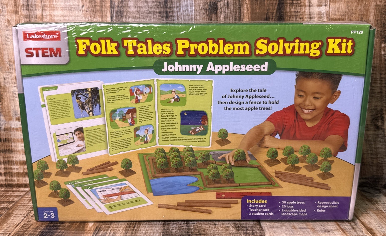 Lakeshore STEM Folk Tales Problem Solving Kit Johnny Appleseed PP128 Grades 2-3