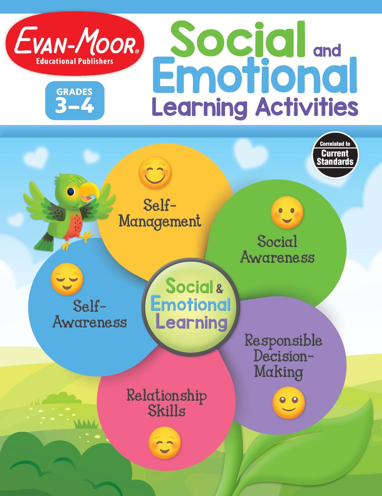 Evan-Moor Social and Emotional Learning Activities, Grades 1-2, Homeschool…