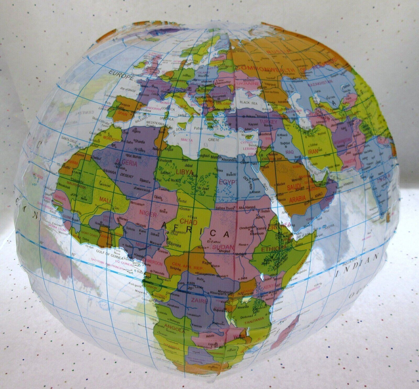 Teaching Tree Inflatable Globe Beach Ball Education Homeschool 11.5” NIP 🌎