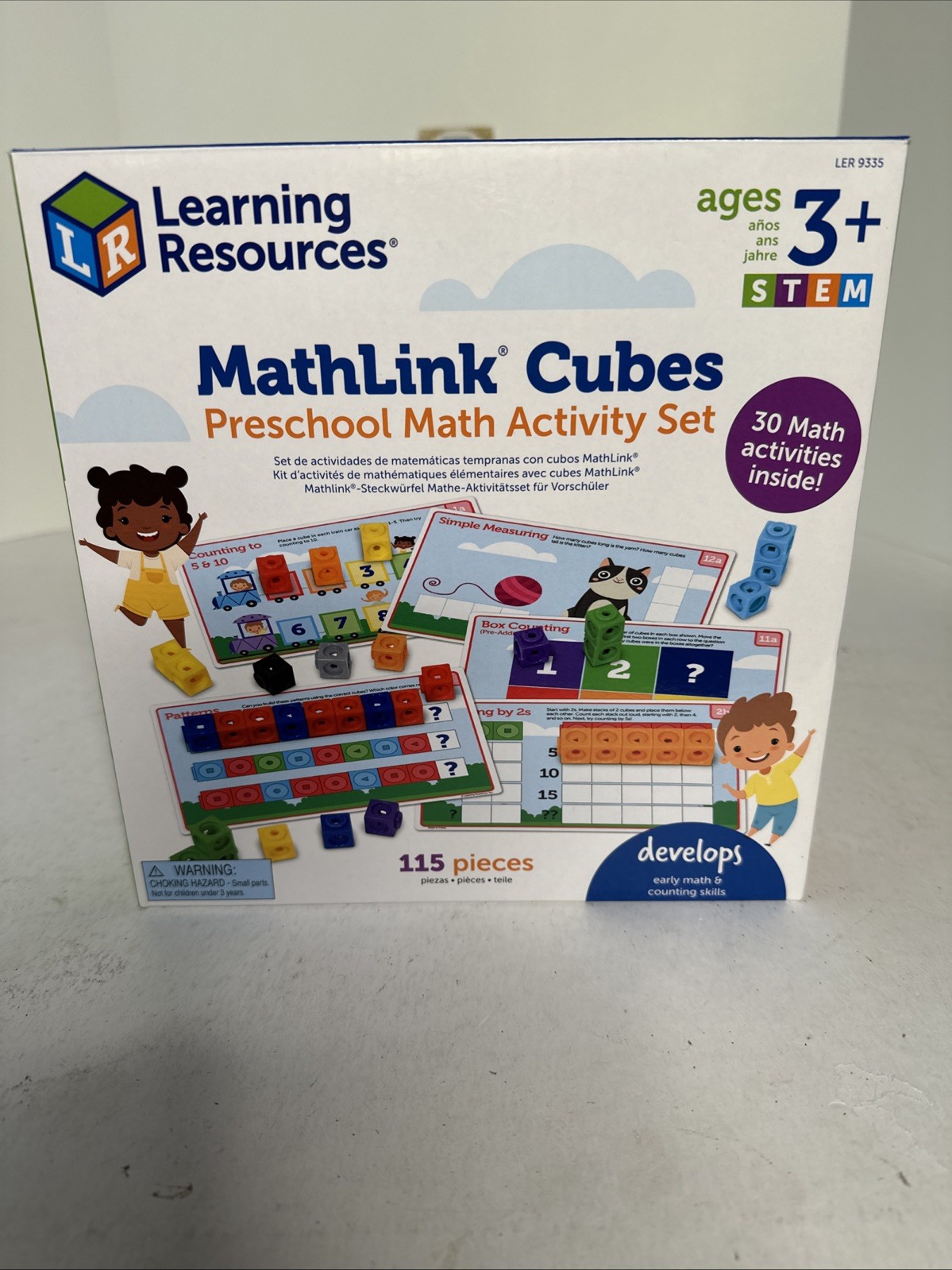 MathLink Cubes – Preschool Math Activity Set – 115 Pieces (Learning Resources)
