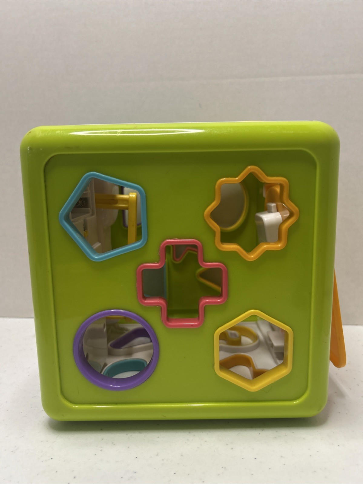 Red Box Electronic Activity Cube Shape Sorter Phone Telling Time Toddler Toy