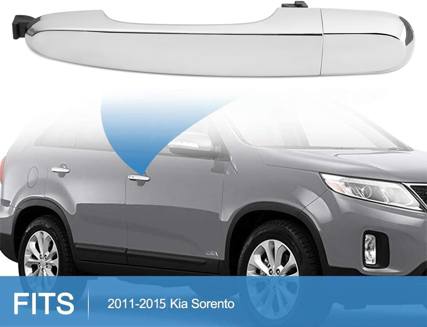 4Pcs Exterior Door Handle Set for Kia Sorento 2011 2012 2013 2014 2015,Front and