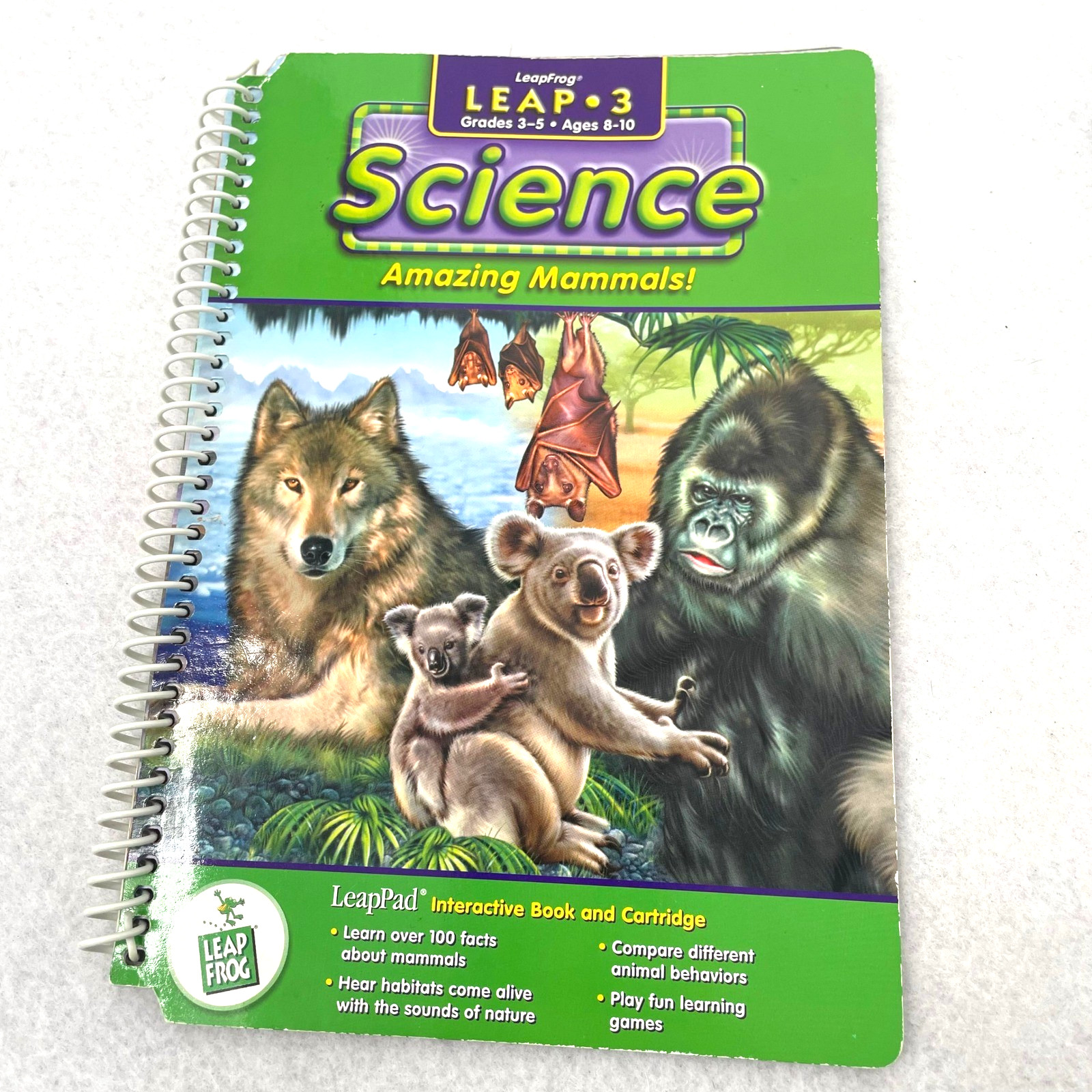LeapFrog LeapPad 3 Science Amazing Mammals Interactive Book and Cartridge Set