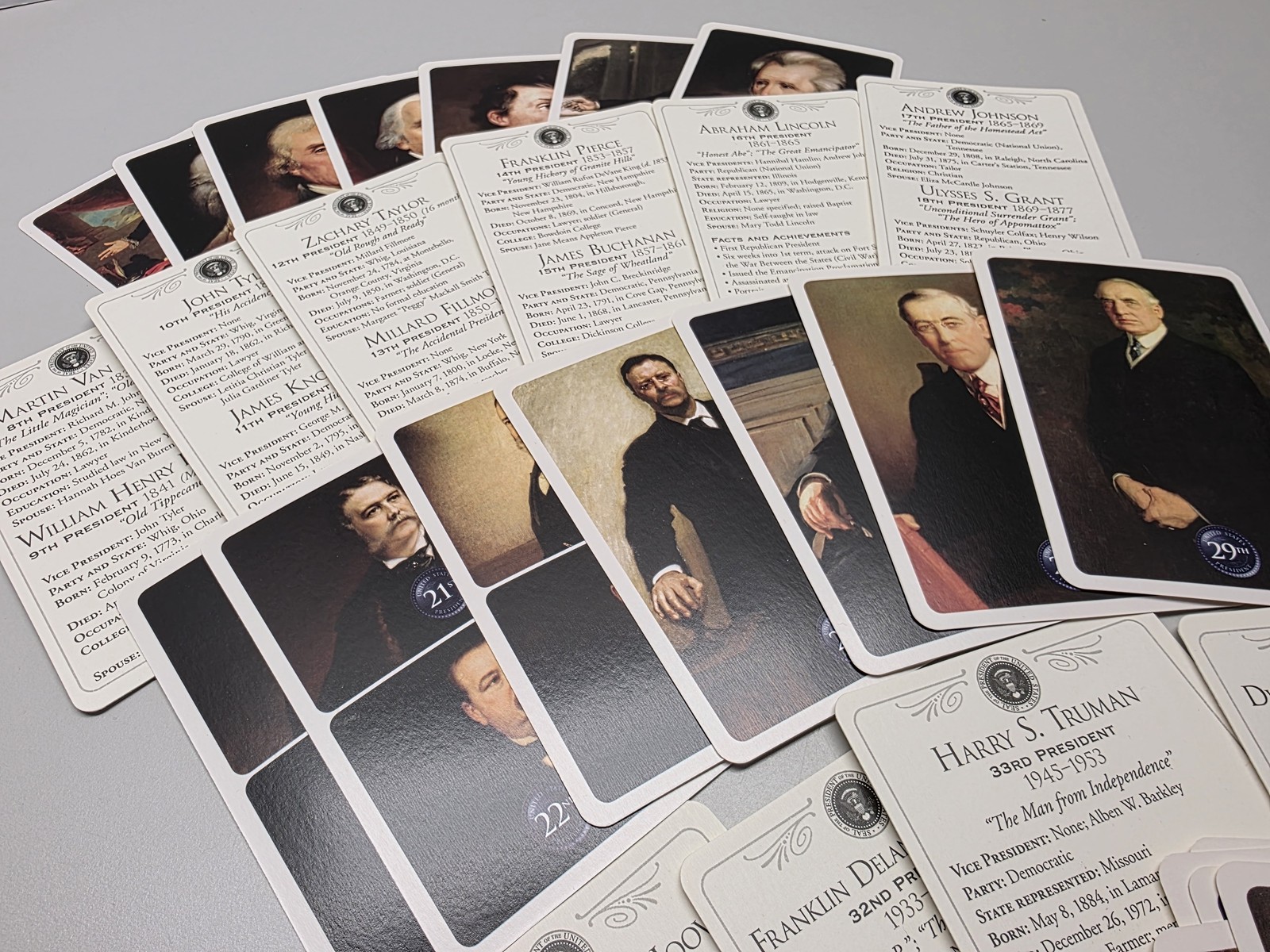 Presidents of the United States Flash Cards 36ct Ages 6+ Educational Learning US