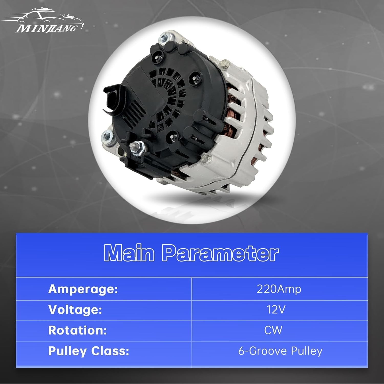 Alternator Compatible with 2013-2015 Audi Q7 V6 3.0L Replace 06E903023B