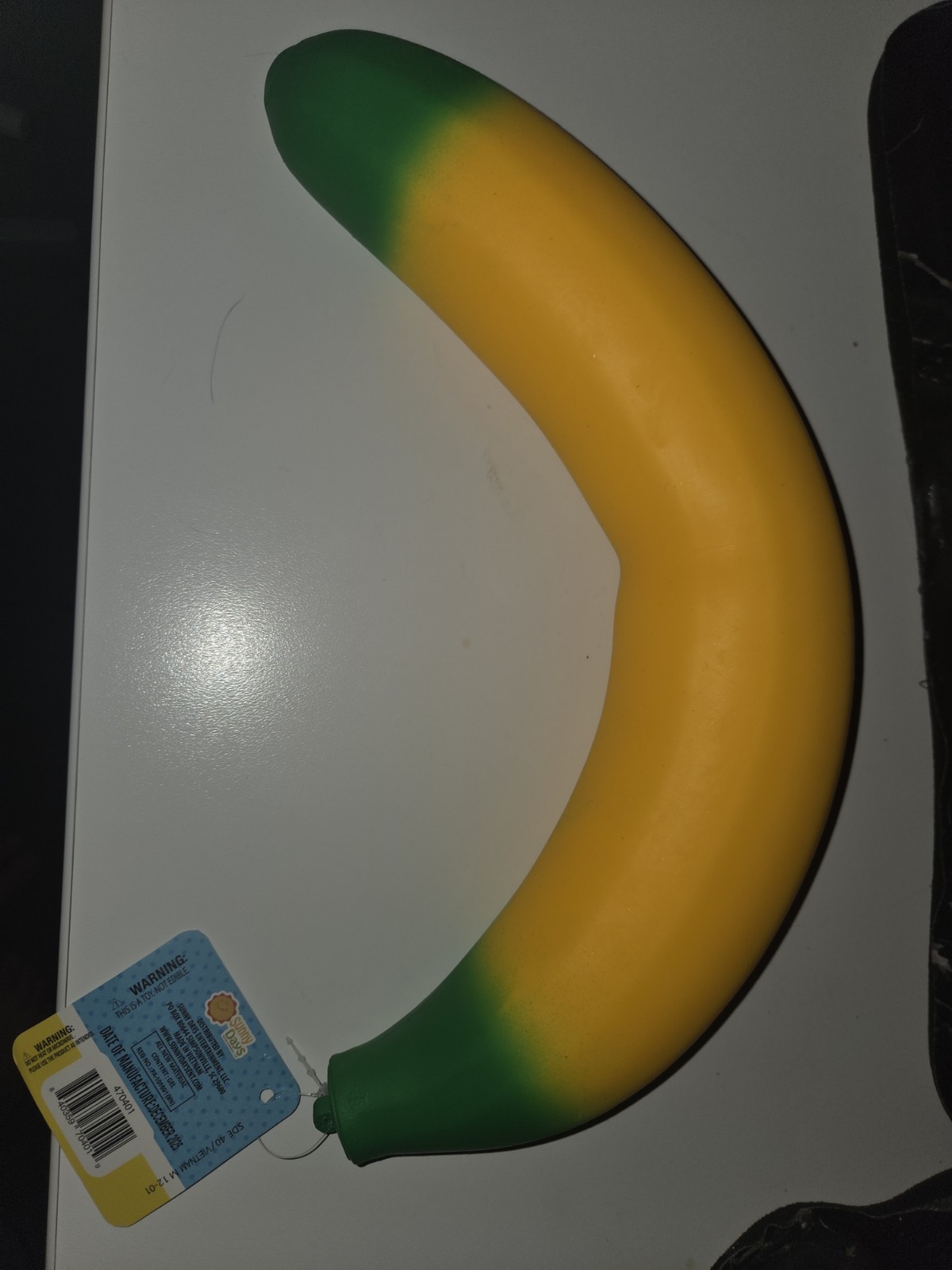 New Authentic Sunny Days Giant Squishy Viral 14-inch Yellow Banana Stress Toy