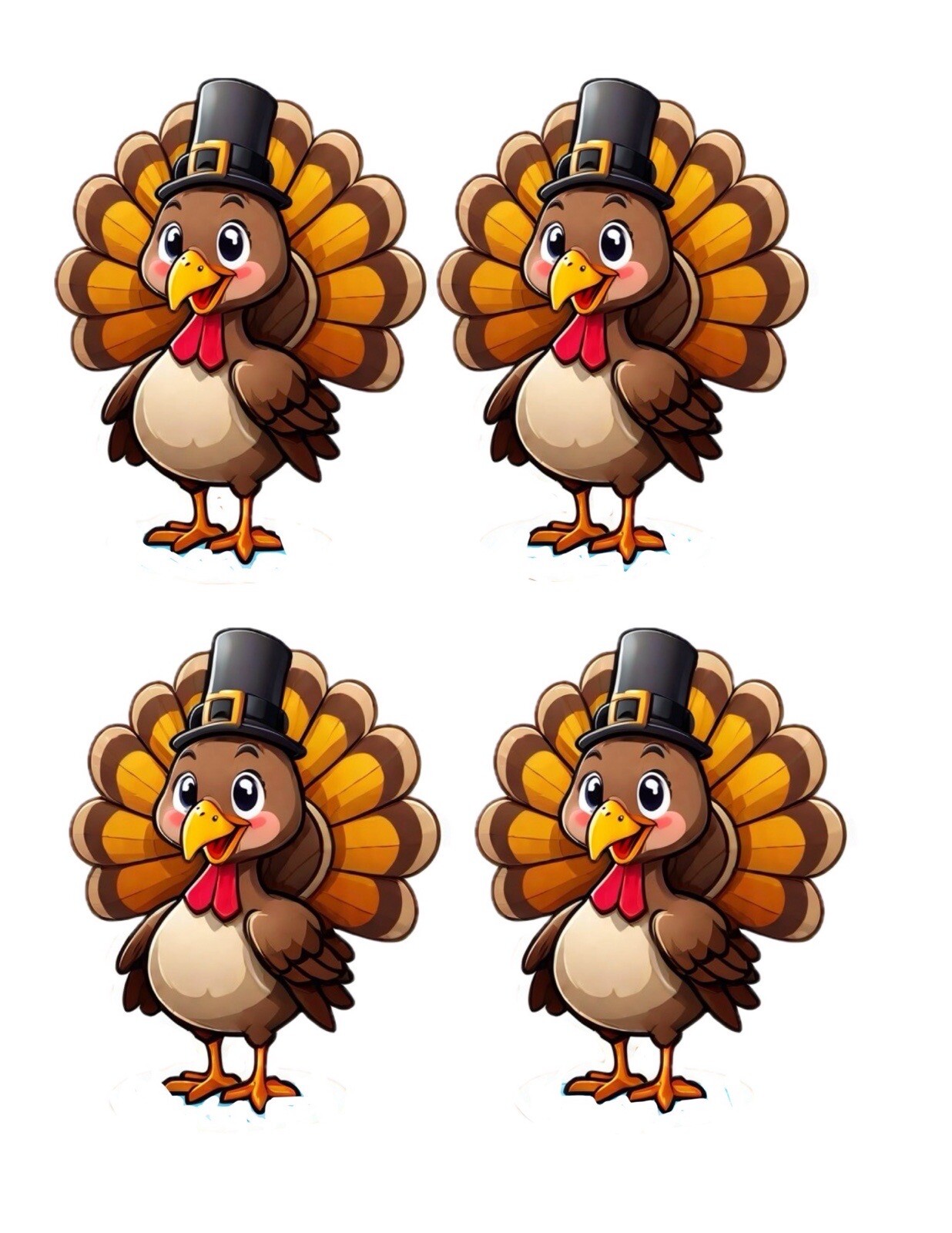 THANKSGIVING BUNDLE – 10 sets FLANNEL BOARD LAMINATED CARDSTOCK DIY *UNCUT *