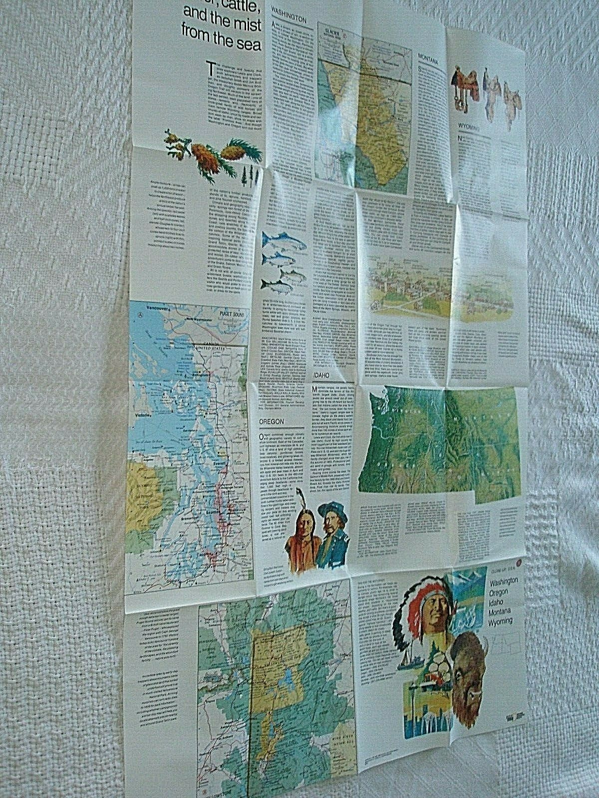Close-Up U.S.A Maps National Geographic 1988 case reference book homeschool