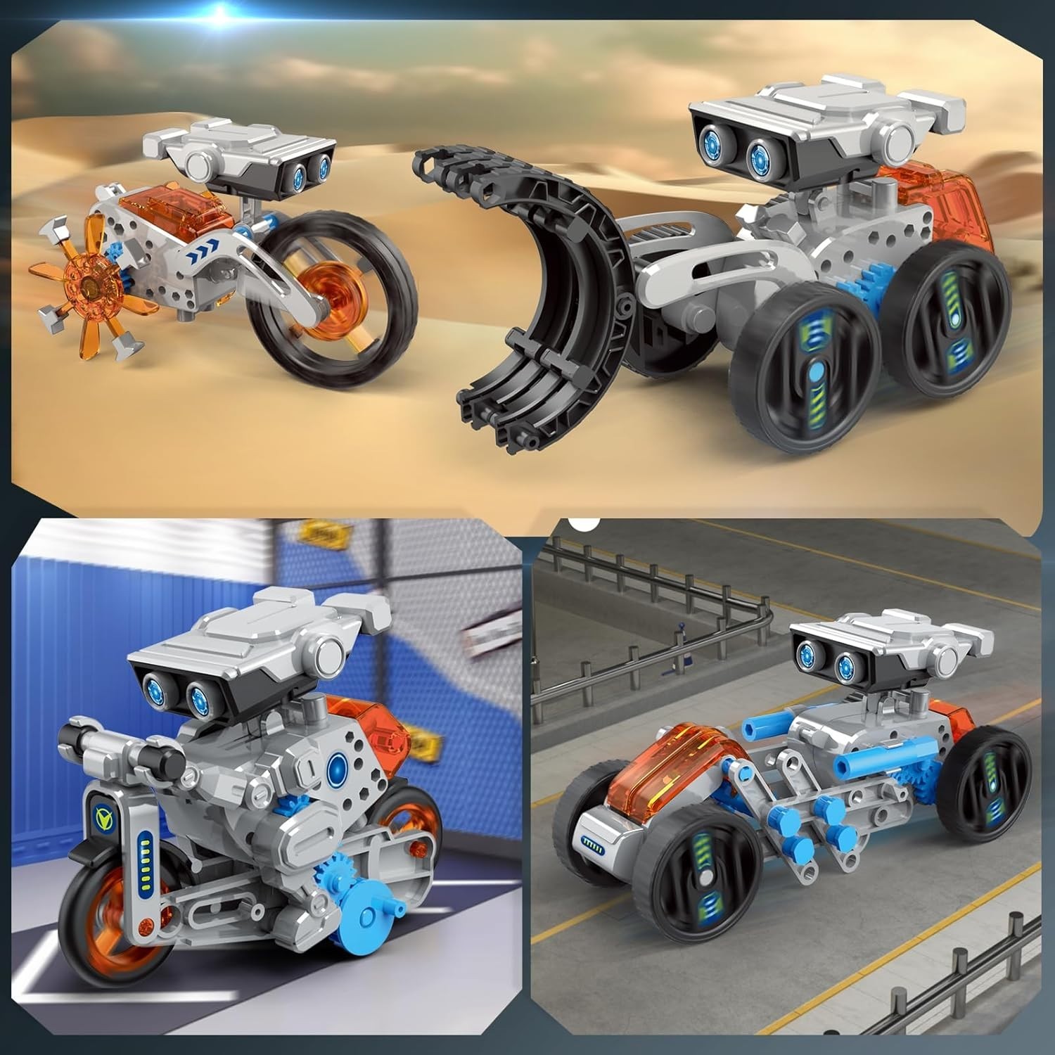 12-in-1 STEM Robot Kit Toys for Kids 8-12 12-16, DIY Robot Building Educational