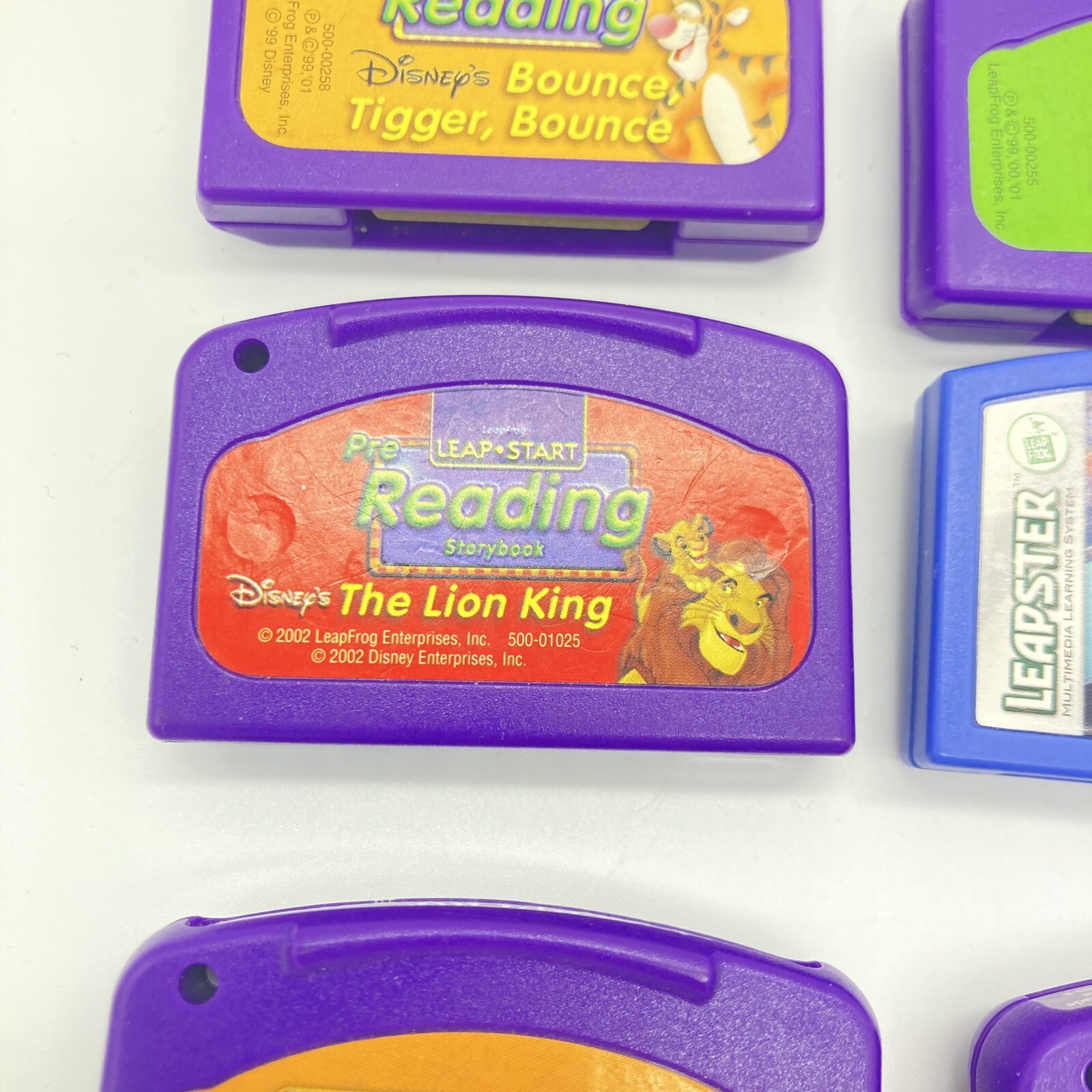 Leapfrog LeapPad cartridges Lot 6 Disney Spiderman The Lion King, Finding Nemo