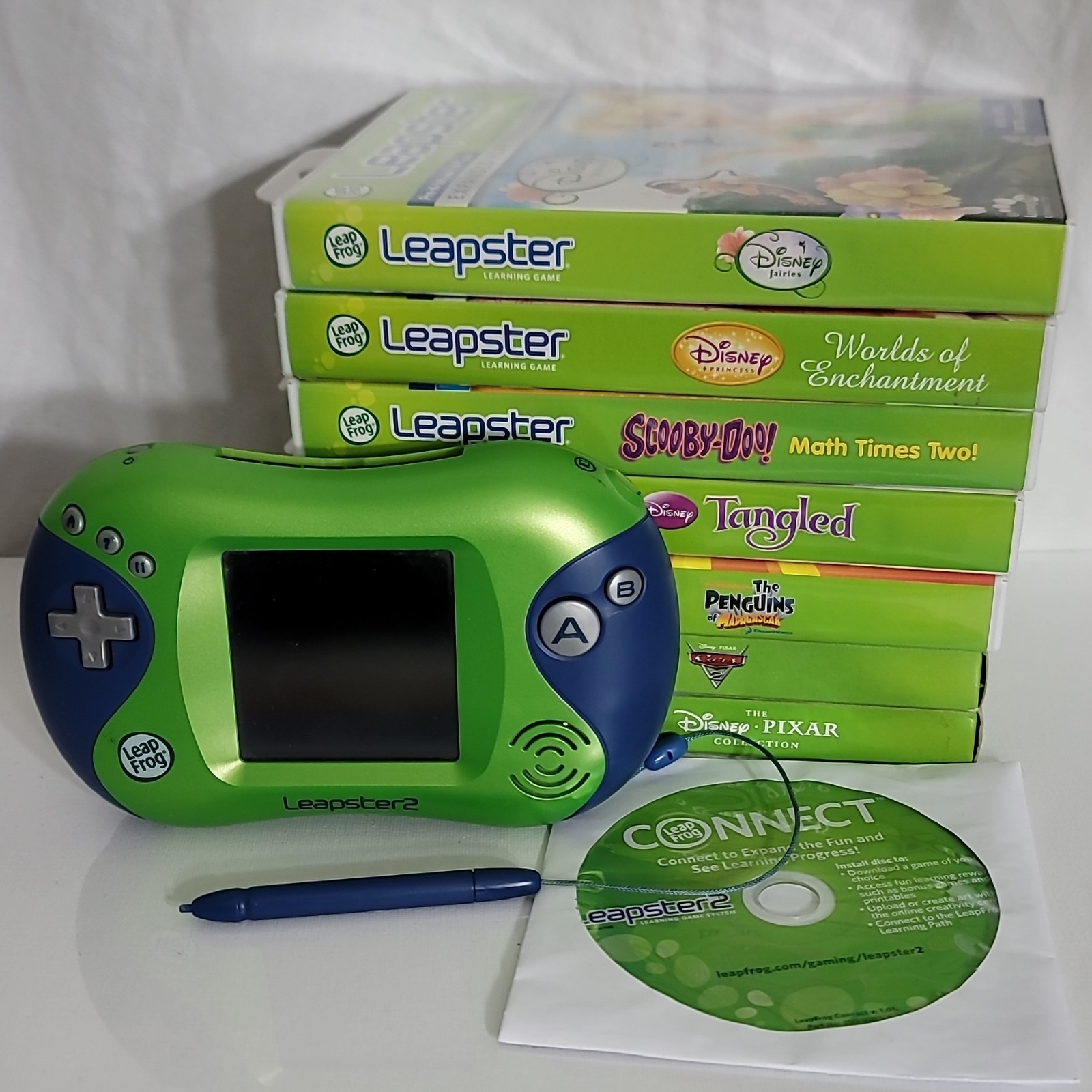 LeapFrog Leapster2 Learning Game System w/ Stylus, Connect CD & 6 Games