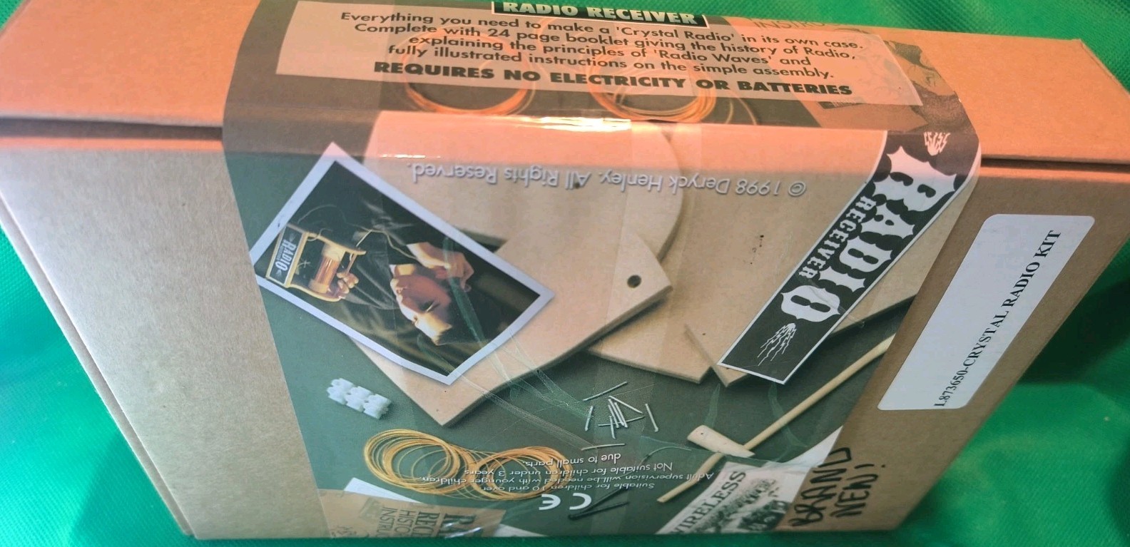 Flights of Fancy Crystal Radio Kit DIY Receiver STEM 1998 Vtg MARKINGS, READ