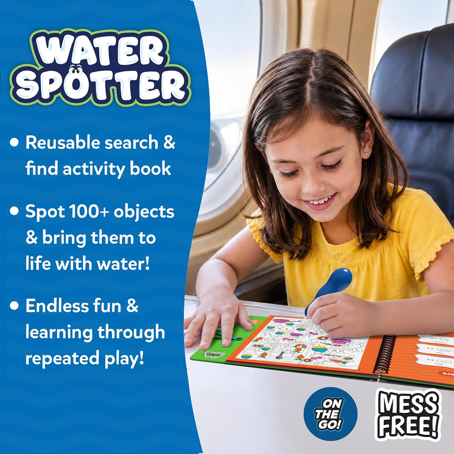 Water Spotter: Reusable Search & Find Book for Kids Ages 4-8