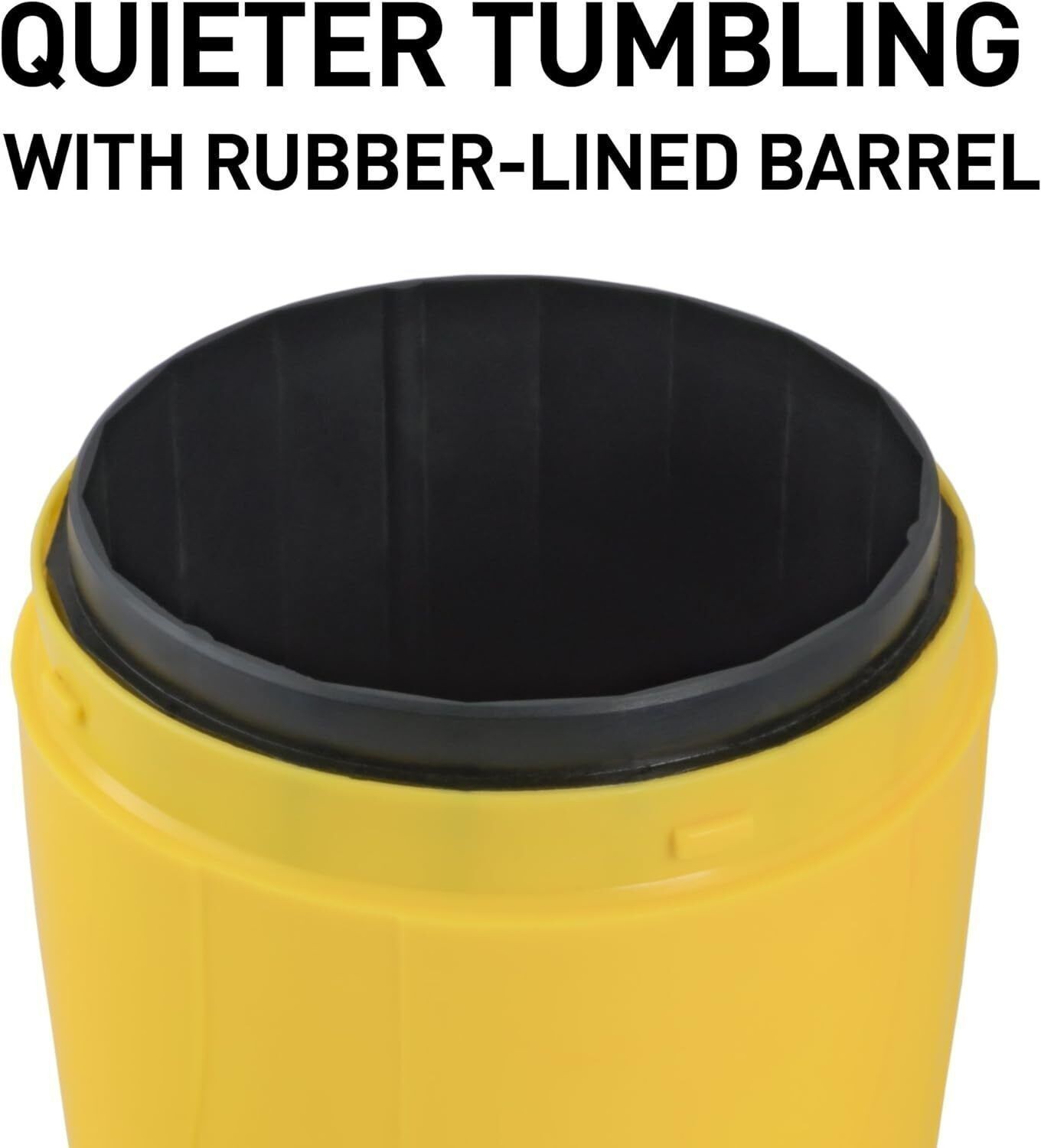 Rock Tumbler Kit Leak-Proof Rubber Barrel Polisher Tumbling Kid Starter Toy NEW