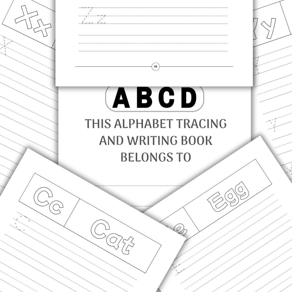A-Z Alphabet Word Tracing Book | Letter Tracing & Writing Practice