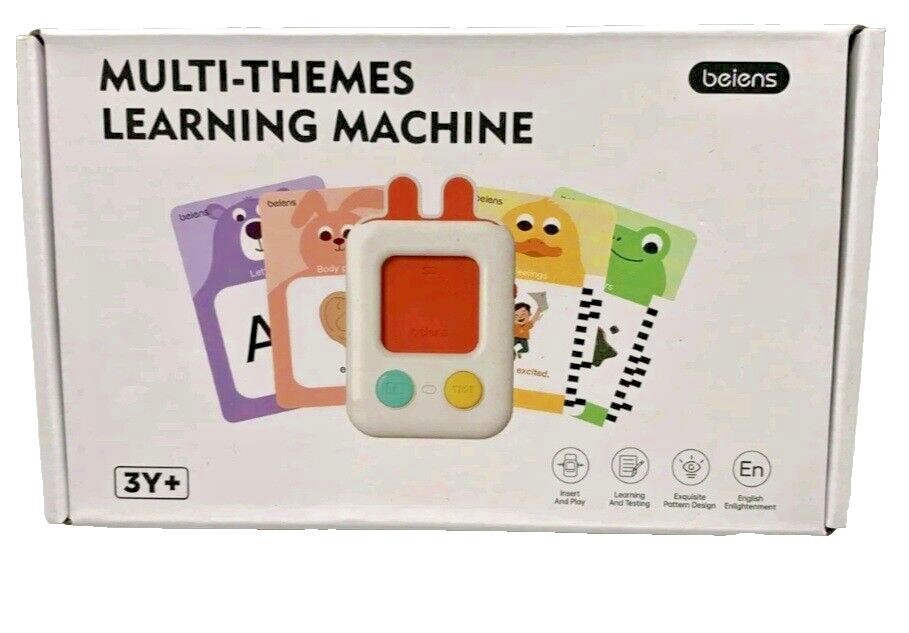 Kids Multi-Theme Talking Learning Machine w/ 120 Flashcards Set Teach