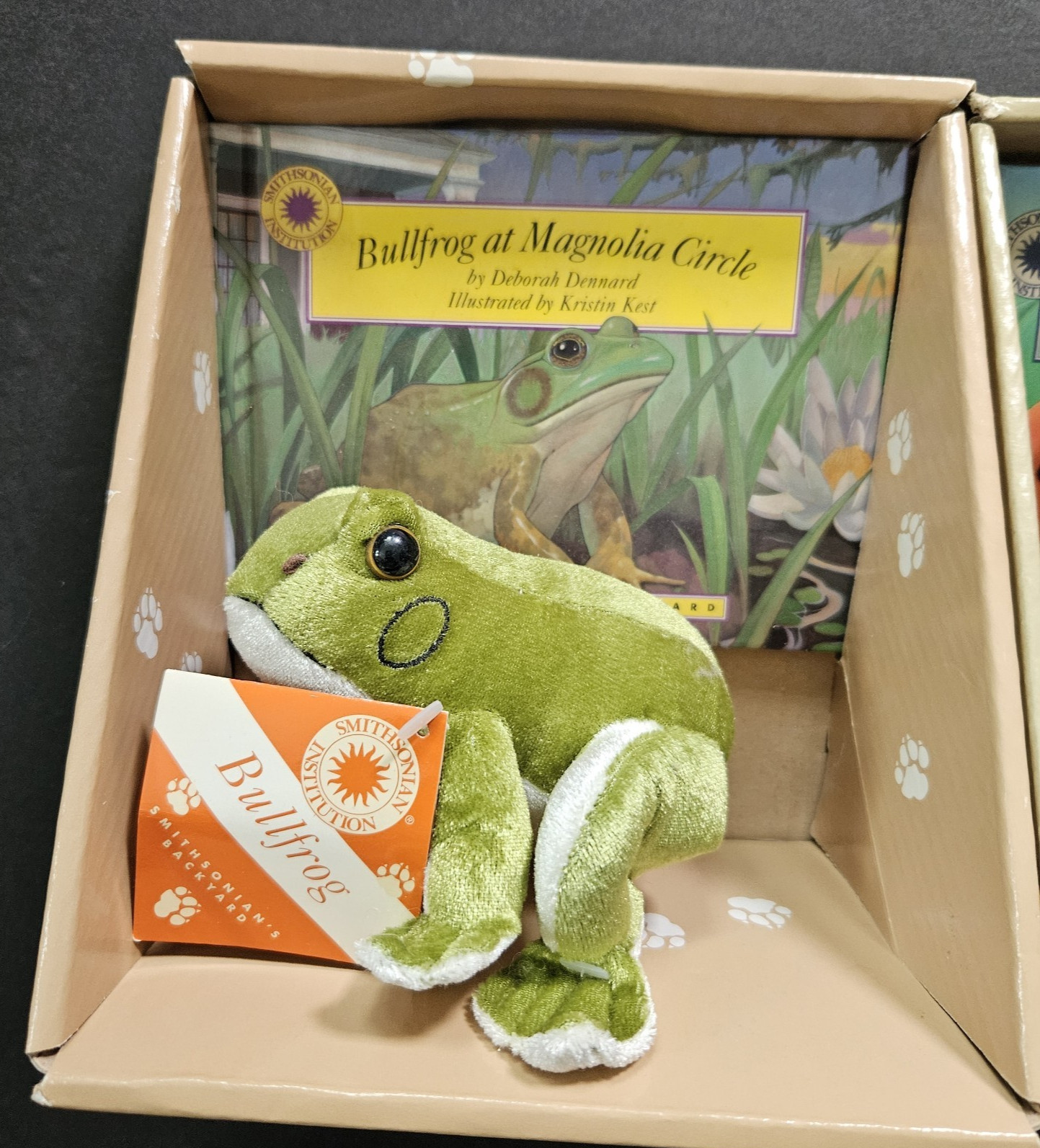 Smithsonian Nature Science Ladybug/Frog Book & Stuffed Animal Plush Toy Lot of 2