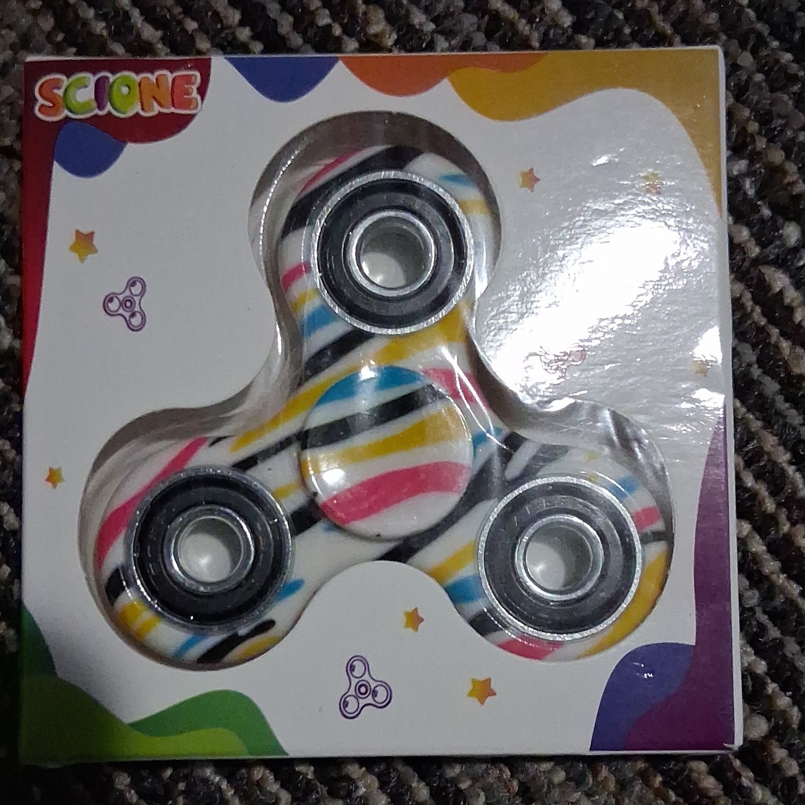 SCIONE Multicolor Hand Spinner Fidget Toy for Kids Ages 4-11 Years, 4-7, 8-11