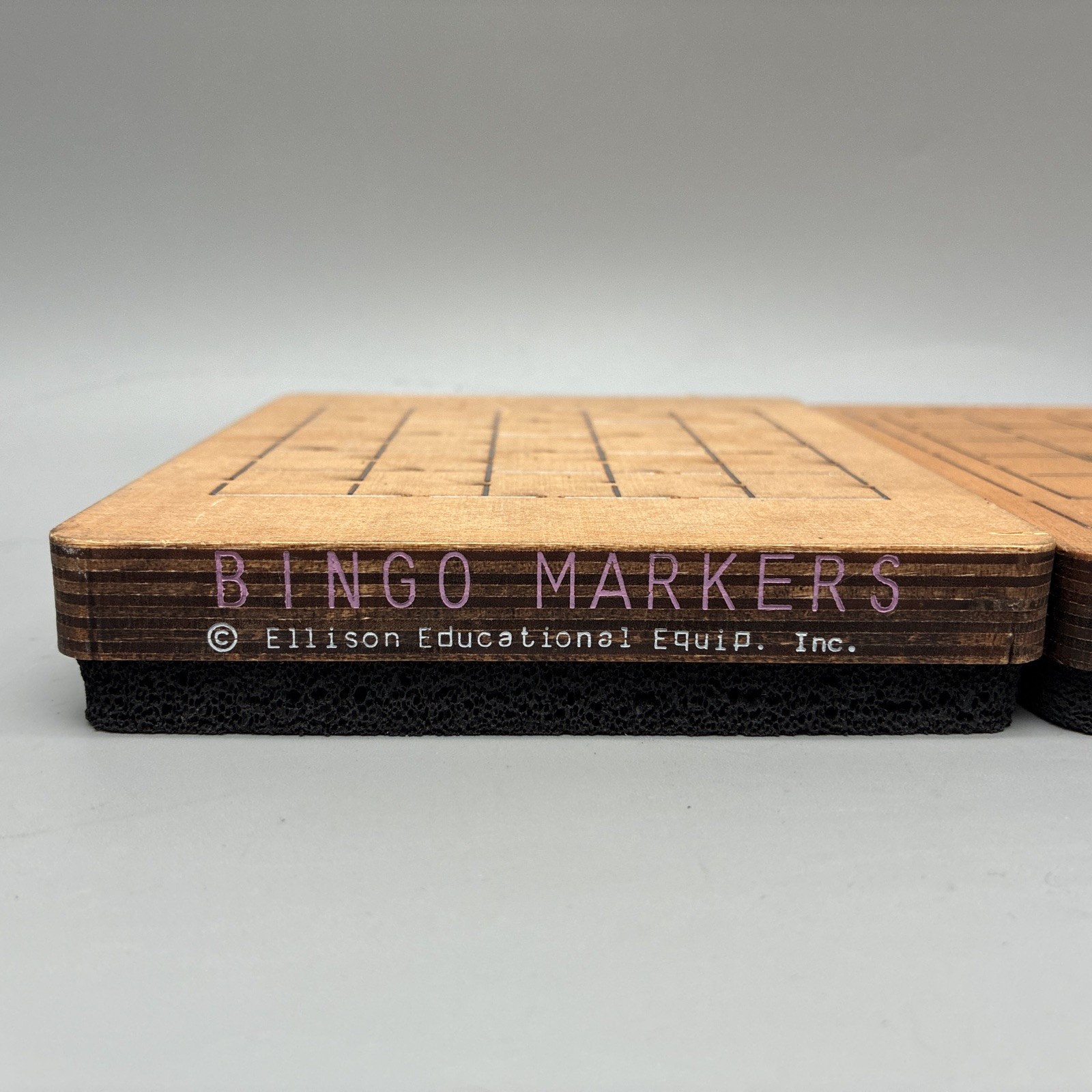 Ellison Educational 4” Bingo Card & Bingo Markers Wooden Die Cuts