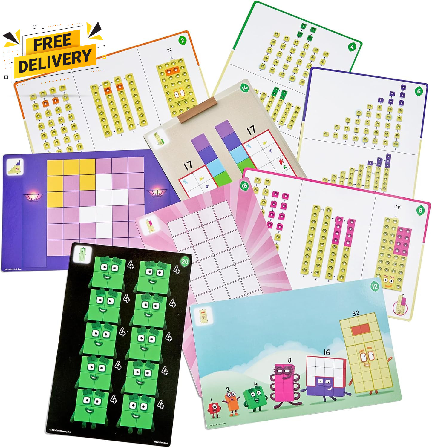 31 40 Mathlink Cubes Activity Set Learn Numbers Early Math Skills