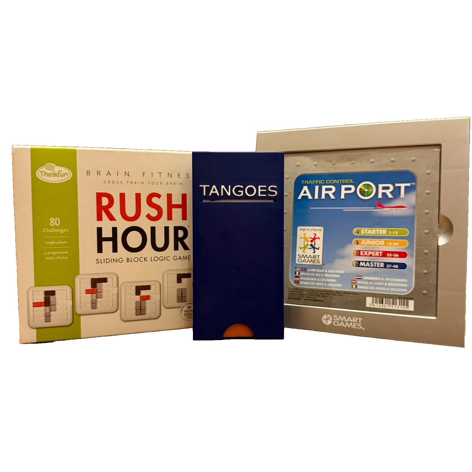Brain Fitness Rush Hour plus more games: Air Traffic Control and Tangoes Tangram