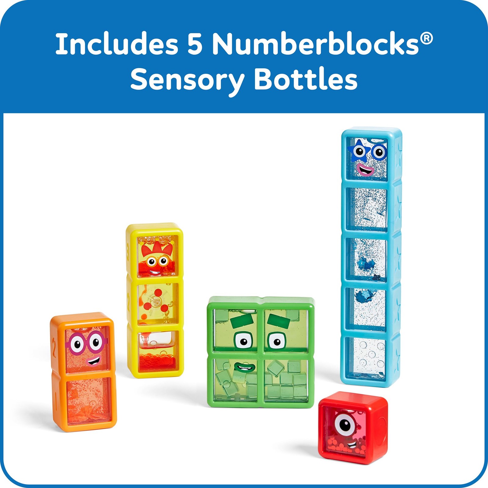 to Five Sensory Bottles, Numbers for Toddlers, Counting Toys, Calming Sensory…