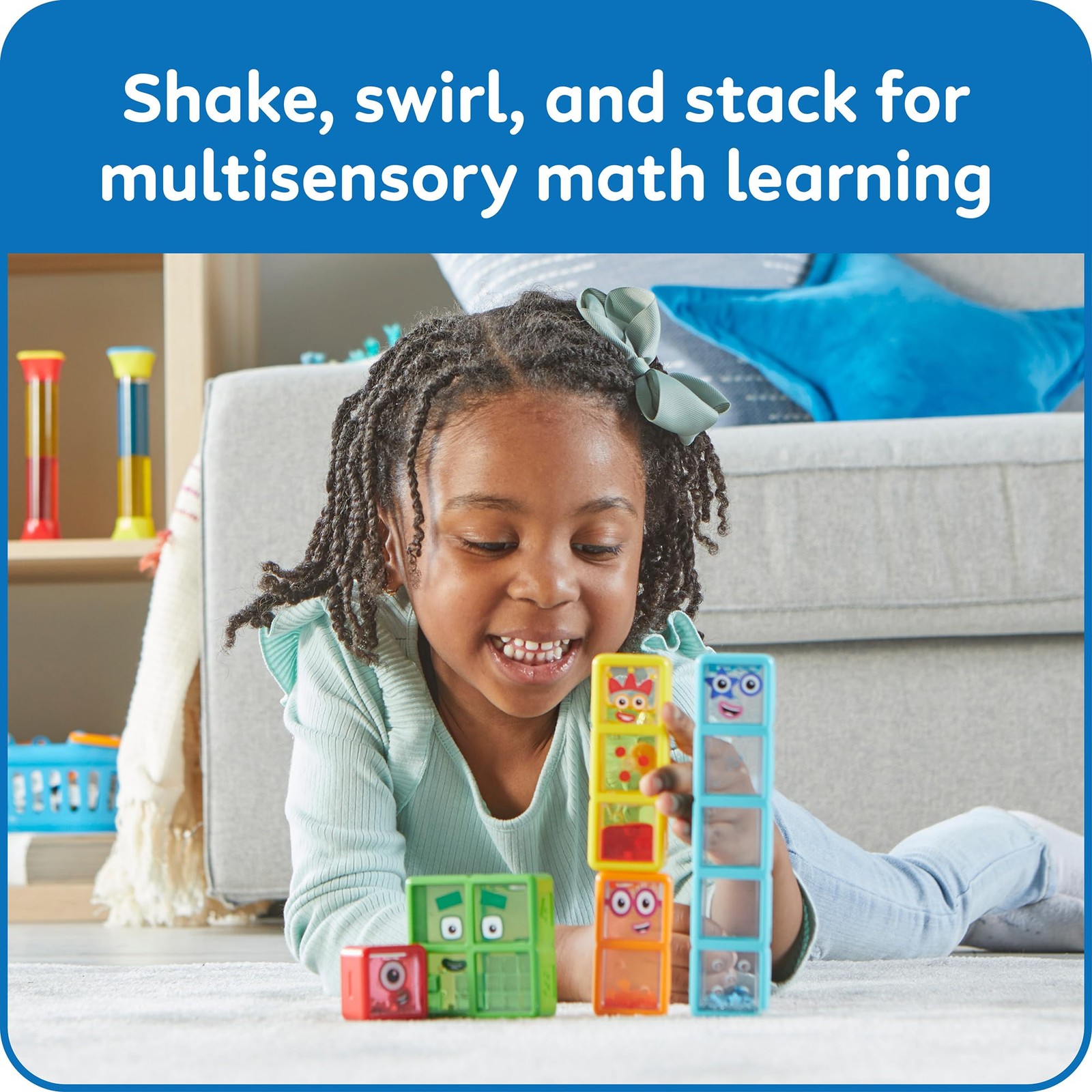 to Five Sensory Bottles, Numbers for Toddlers, Counting Toys, Calming Sensory…