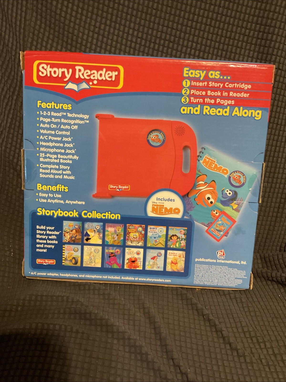 Vintage ELECTRONIC STORY READER READS ALOUD (finding Nemo) New