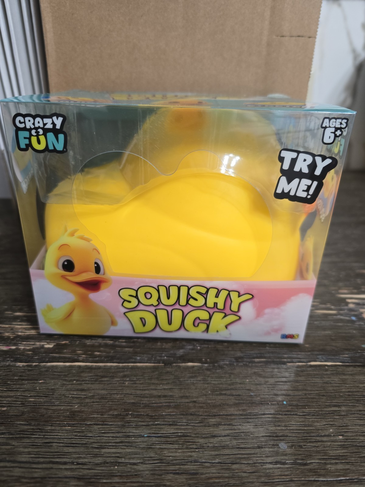 RMS Crazy Fun Squishy Duck Yellow Stretchy Squishy – New