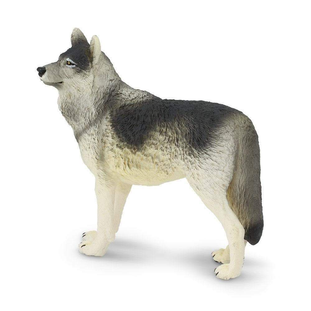 GRAY WOLF Animal Figurine Safari Ltd. toy Wonderful Wildlife
