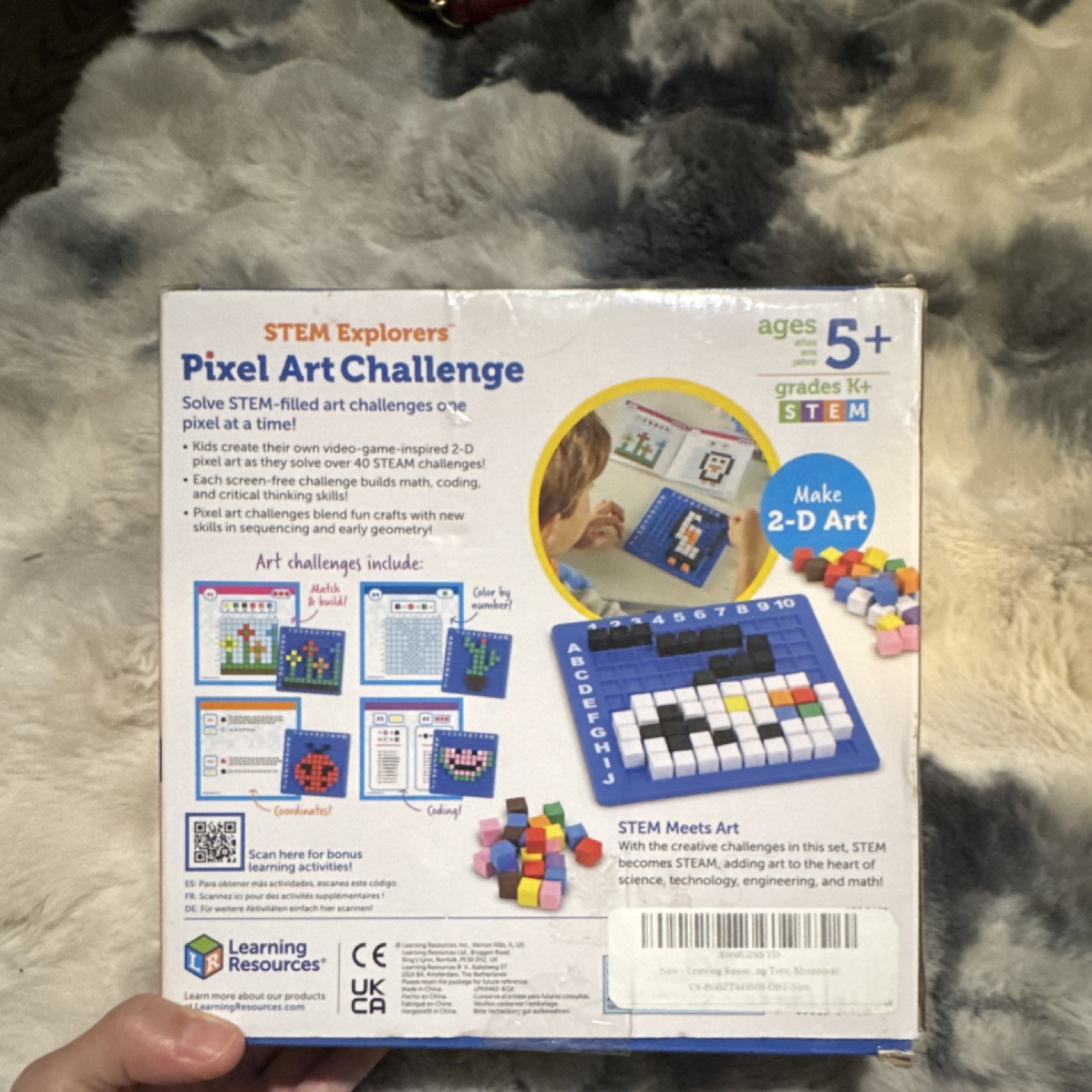Learning Resources STEM Explorers Pixel Art Challenge, 402 Pieces, Ages 5+, LER…
