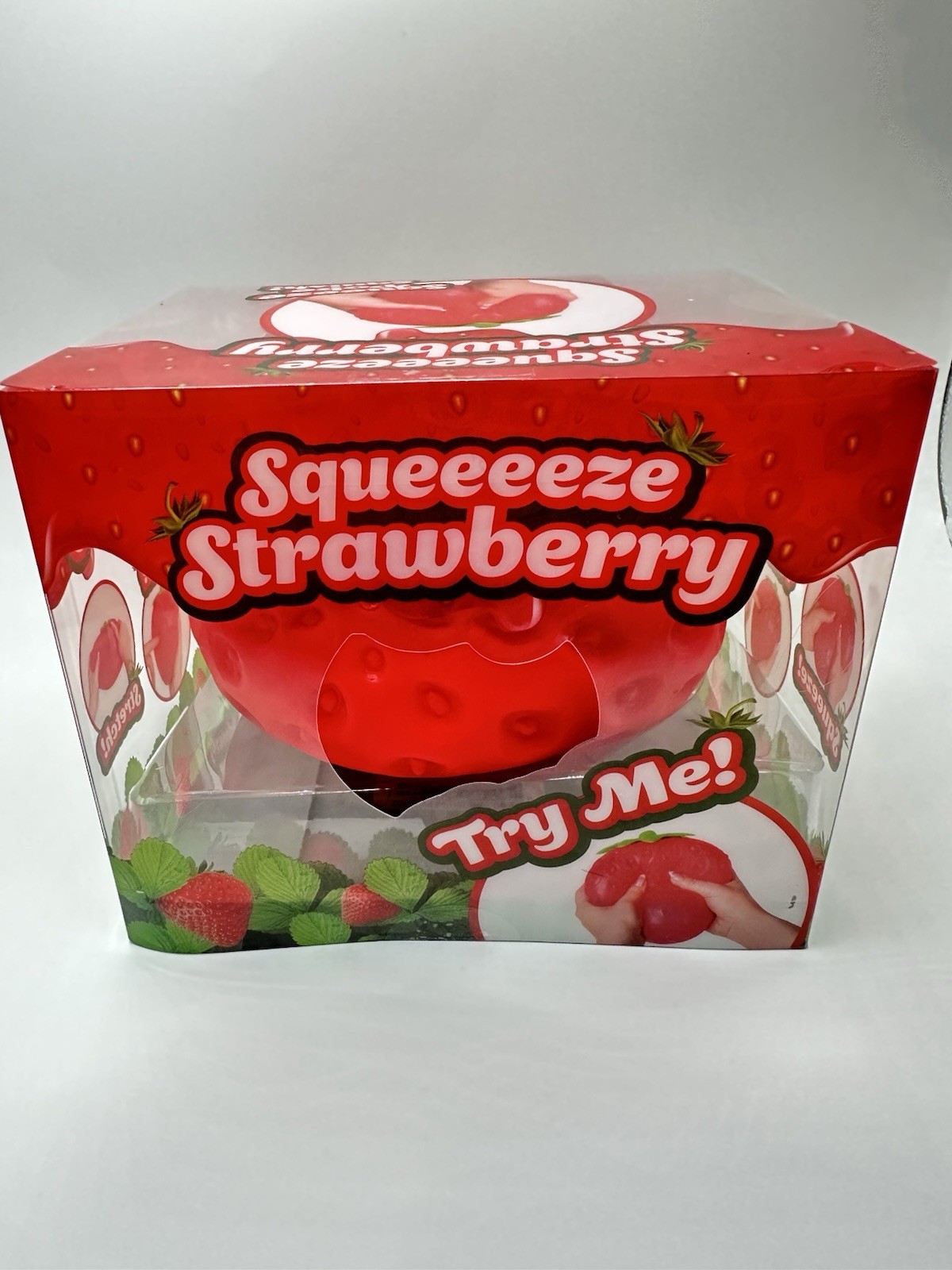 SQUISHY Jumbo Squeezy Strawberry Toy Stress Relief Sunny Days