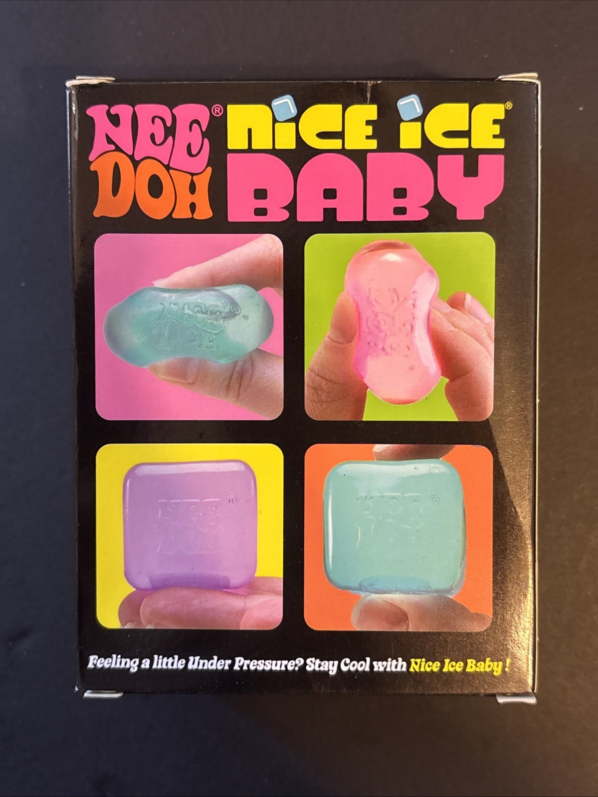 NeeDoh Nice Ice Baby Sensory Squish Cube Super Solid Stress Toy