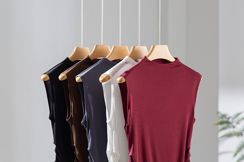Lanjing Tencel Australia imported wool 5A antibacterial small high neck stand