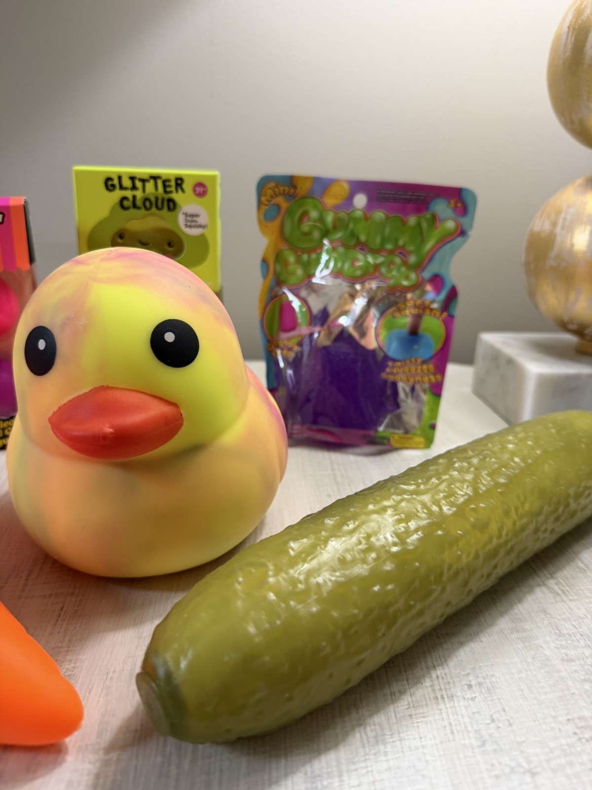Lot of Viral Squishy items! Nee Doh, Carrot, Duck, Pickle & More!🔥 New! Yes!