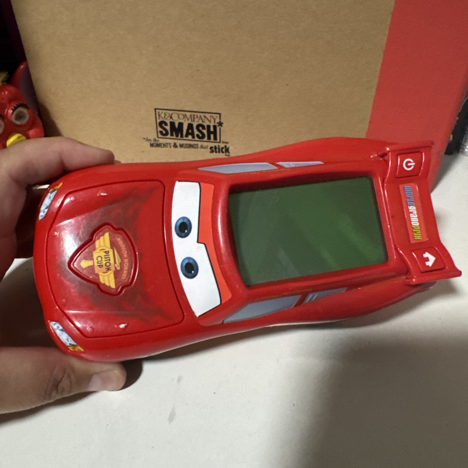 VTech Disney Pixar Cars 2 Lightning McQueen Learn & Go Handheld Console WORKS!