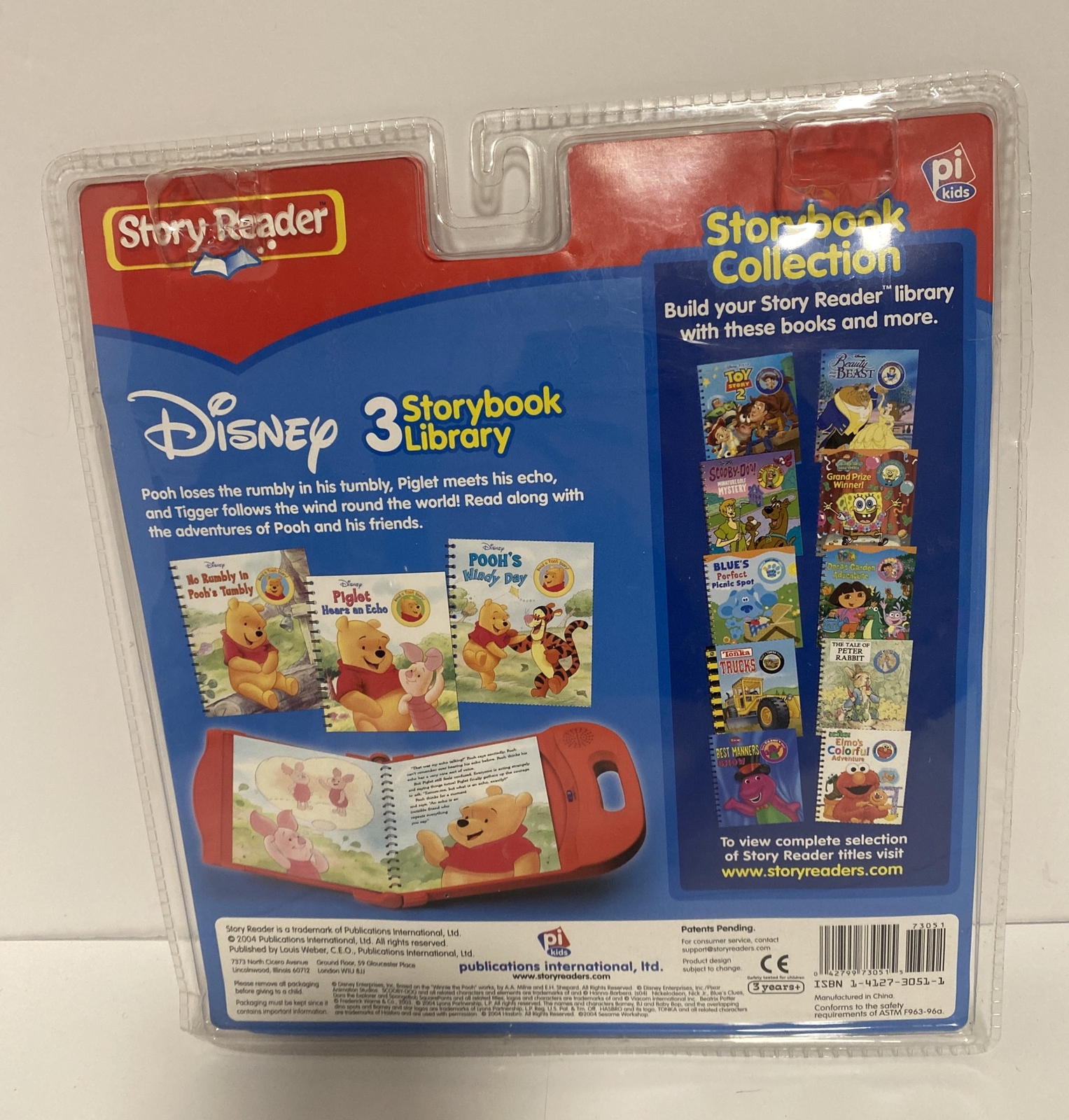 Story Reader Storybook w/ Cartridges Lot /NEW! Dora, Scooby-Doo, Pooh/Read