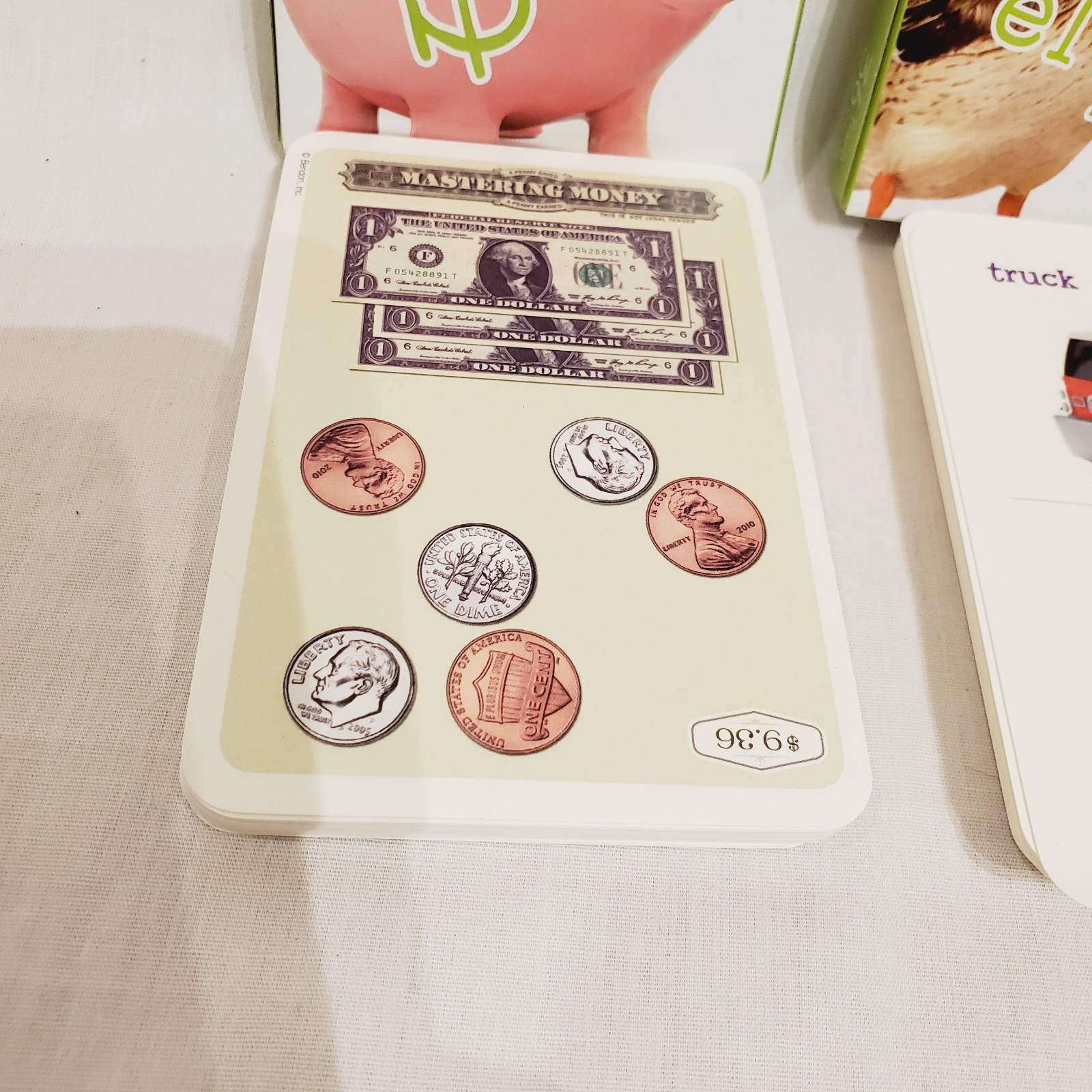 Set Of 3 Bendon Flash Card Decks Addition Alphabet Money 36 Cards Per Box