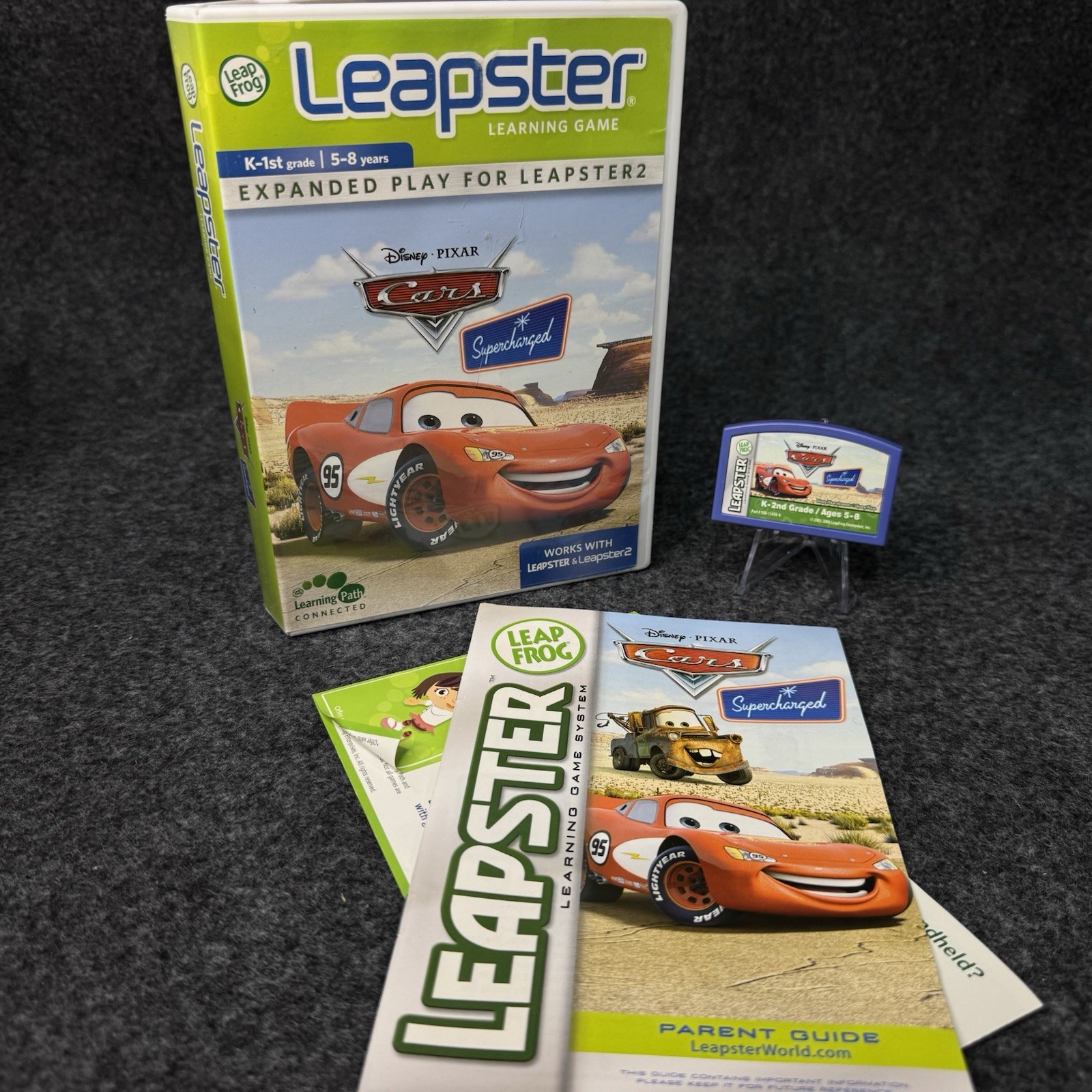 LeapFrog Leapster Disney Pixar Cars Supercharged Leapster 2 Complete Game
