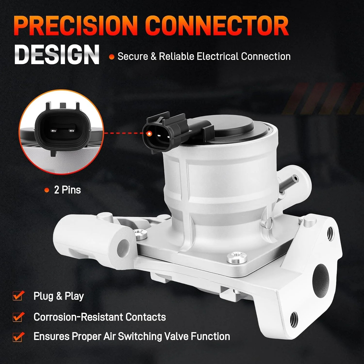 25710-75015 Air Switching Valve Compatible with Toyota Tacoma 2.7L 2005-2023, 4R