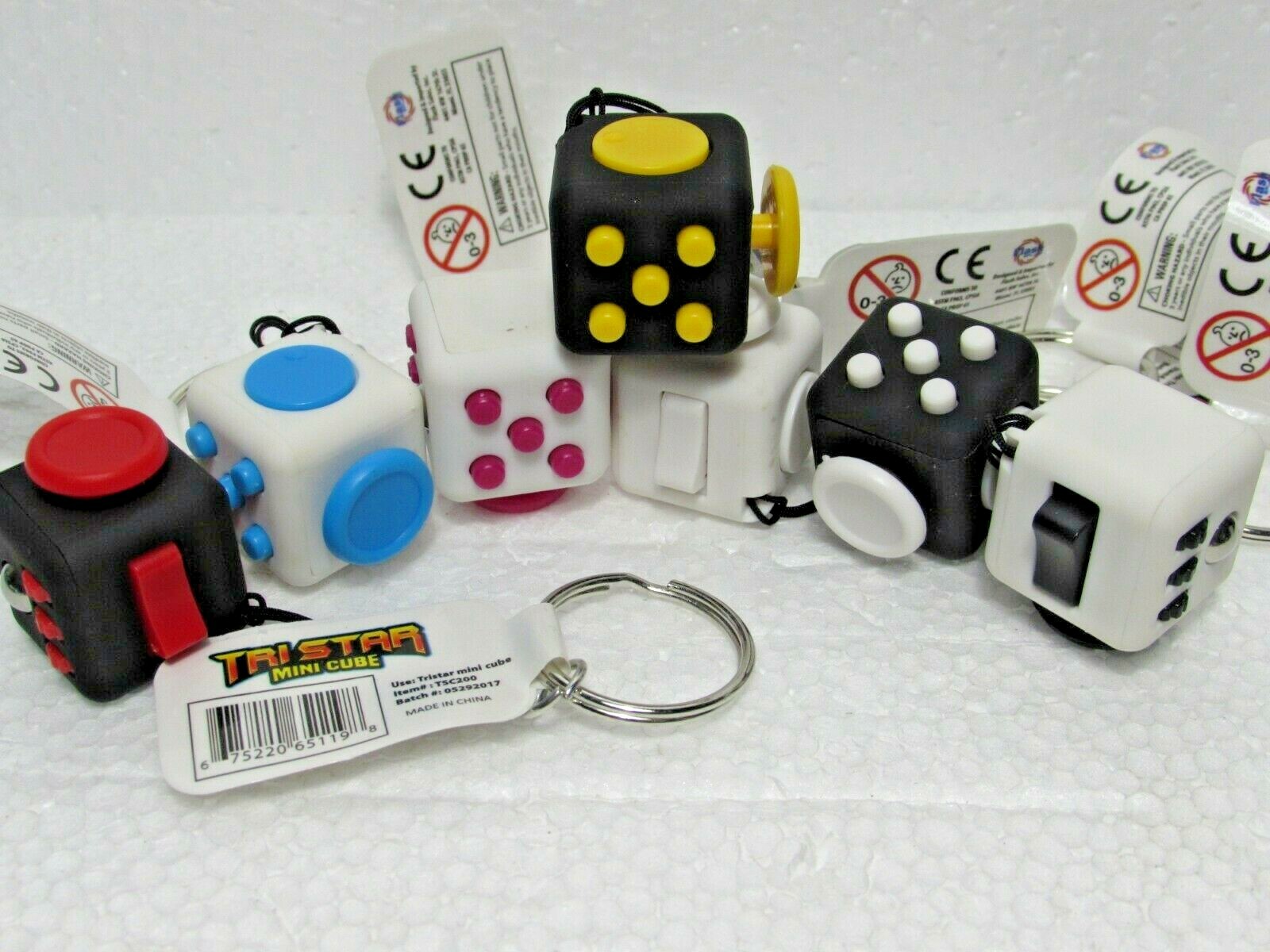 Fidget Toy Cube Stress Anxiety Relief Desk Toy EDC 6 Sided Adults Kids Focus LOT
