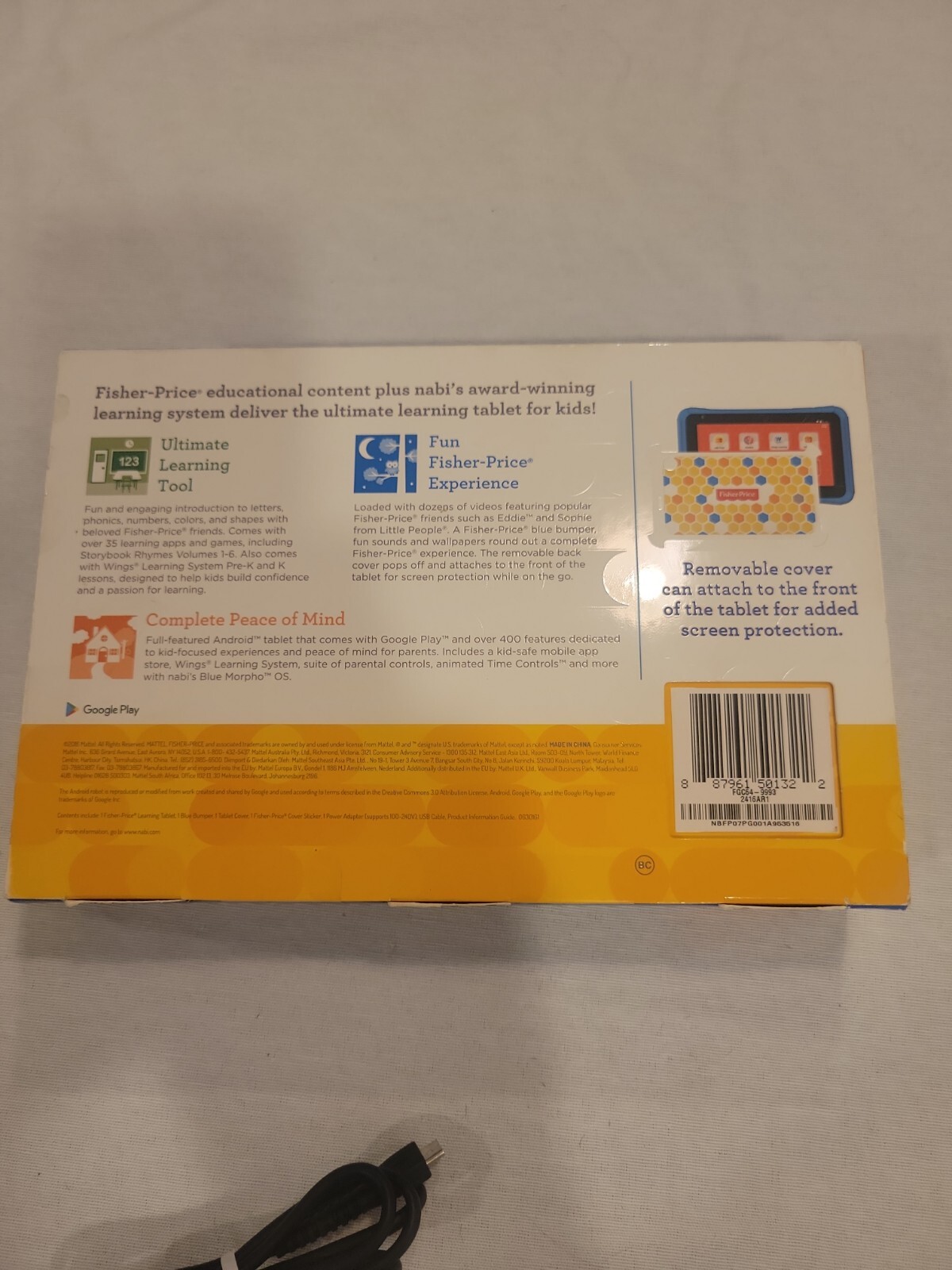 Nabi Fisher-Price Learning 7″ Kids Tablet Android FGC64-9993 numbers 16GB
