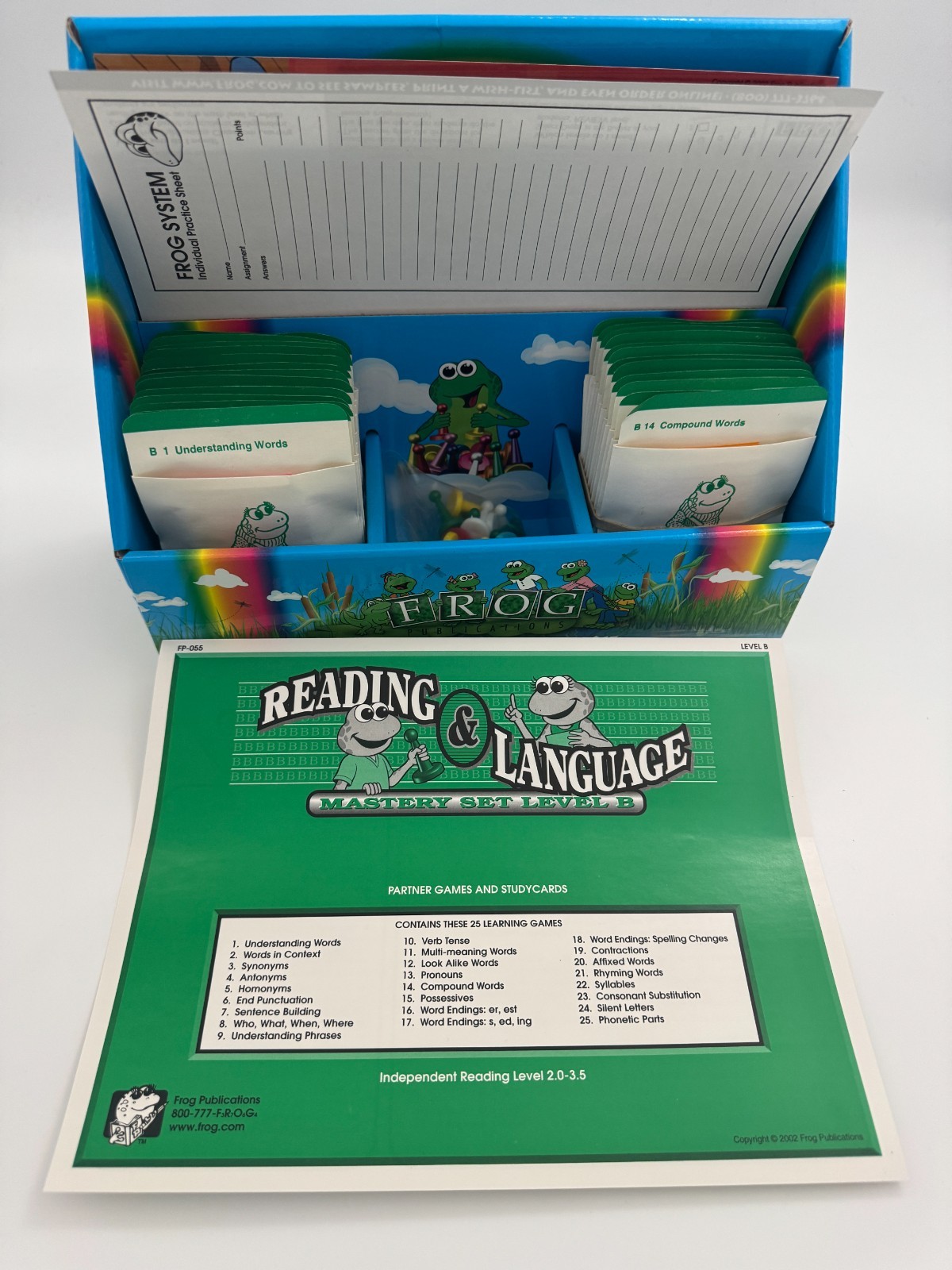 FROG Publication Classroom Learning Game Set- FP-055 Reading & Language level B