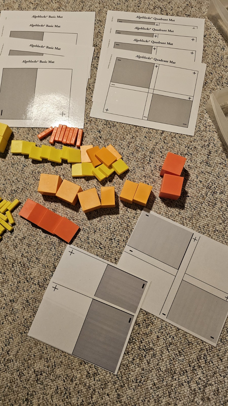 Algeblocks ETA Cuisenaire Algebra Blocks