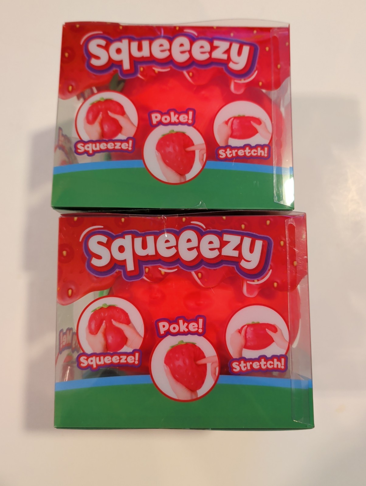 Sunny Days Jumbo Squeezy Strawberry New Sealed X2 Jumbo Squeezy Duck x1 New