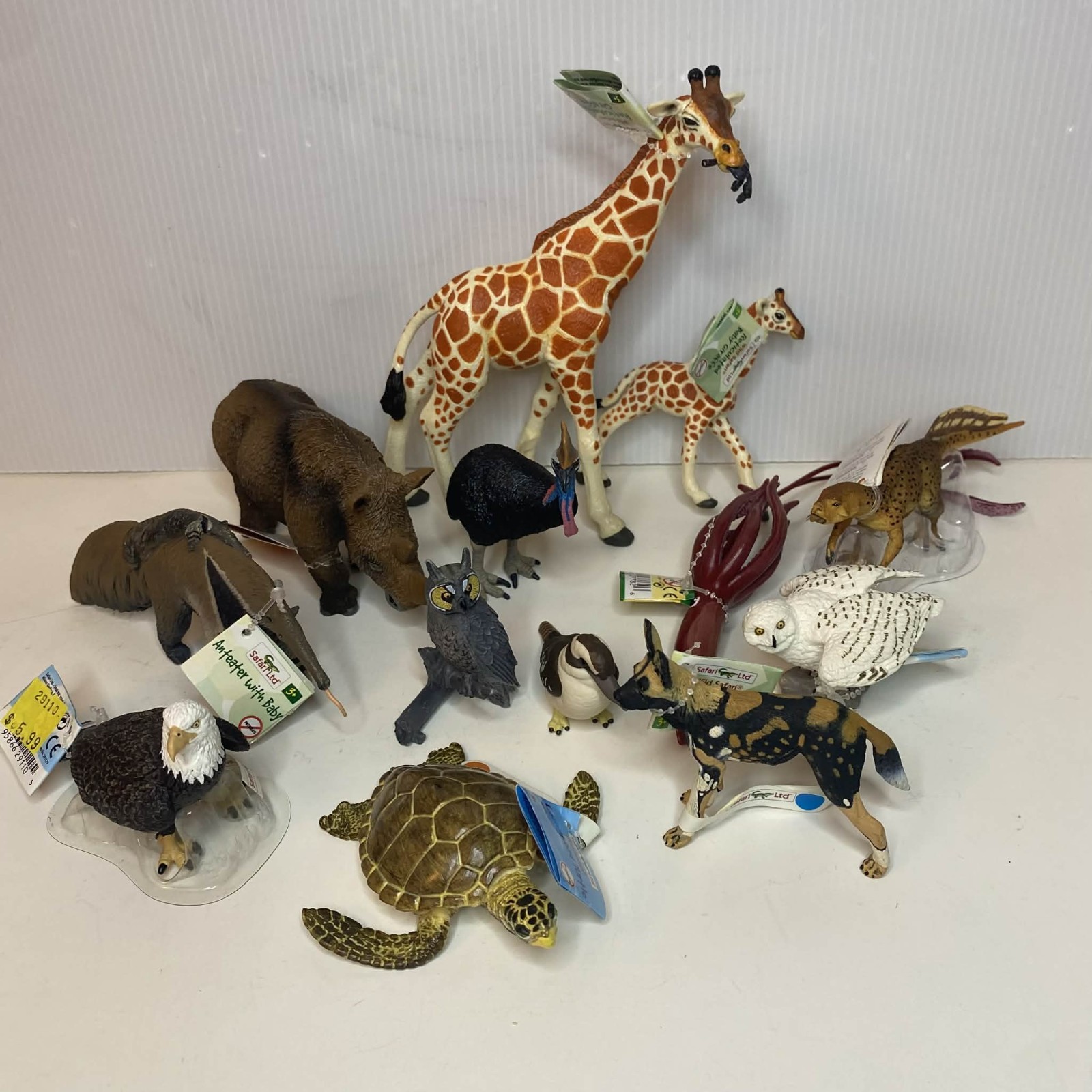 Safari Ltd Animal Figurine Lot Of 13 Excellent Condition Most With Tags