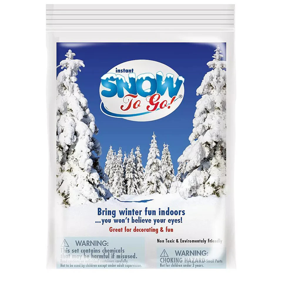 NEW Instant Snow Powder Just Add Water – Autism Sensory – Special Needs, 1 Count